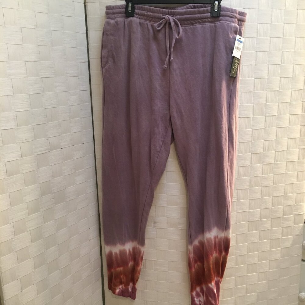 Nwt Supplies purple tie dye sweatpants Large
